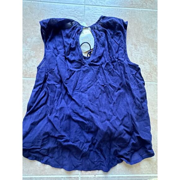 New without Tags ! Roberta‎ Freymann Hazel Top Navy Women size XS - Picture 3 of 11